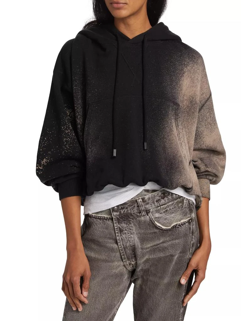 R13 Bleached Cotton Crop Hoodie 3