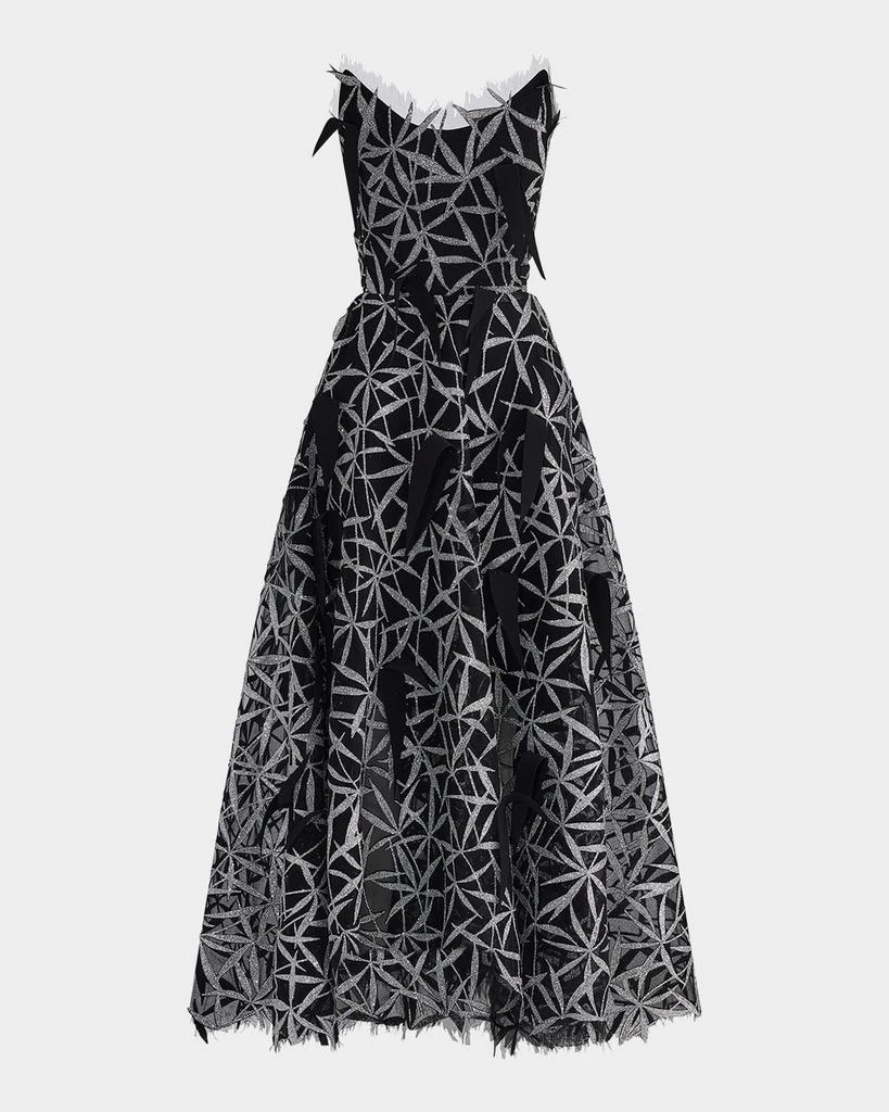 Maticevski Axis Embellished Strapless Fit-&-Flare Gown 1