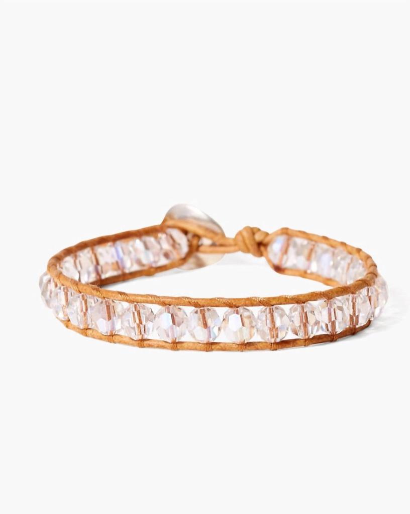 Chan Luu Women's Vintage Moonlight Single Wrap Bracelet In Brown