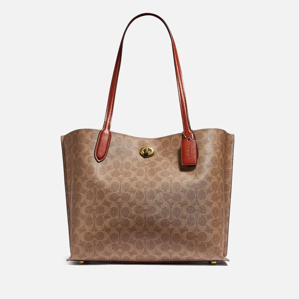 Coach Coach Willow Signature Coated-Canvas Tote Bag 1
