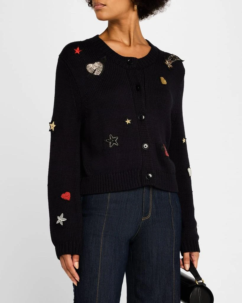 Cinq a Sept Piera Embroidered Cardigan 4