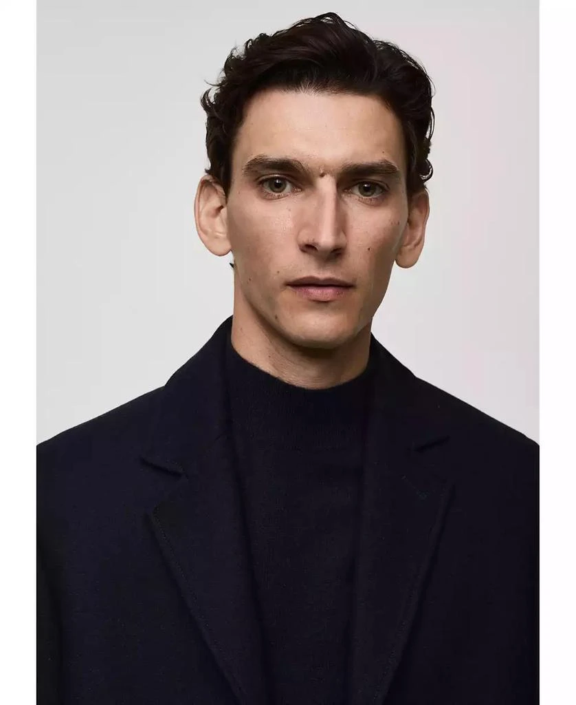 Mango Men's Lightweight Wool Coat 5