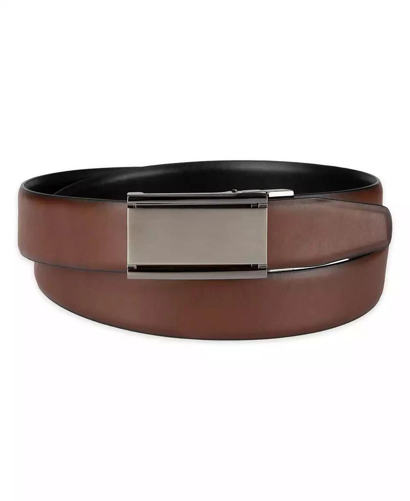 Alfani Men's 2-In-1 Reversible AlfaTech Custom Fit Pressure Locking Plaque Buckle Belt 2