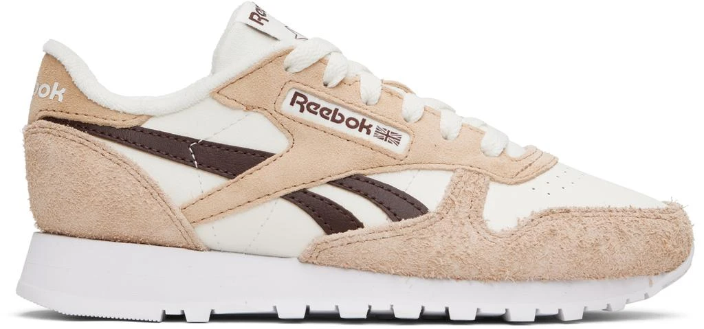 Reebok Beige Classic Leather Sneakers 1
