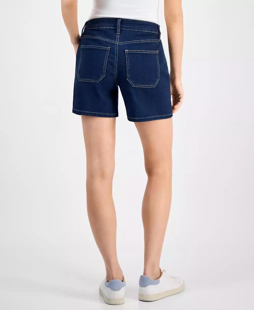 Style & Co Women's Mid-Rise Denim Utility Shorts, S-16P, Exclusively at Macy's