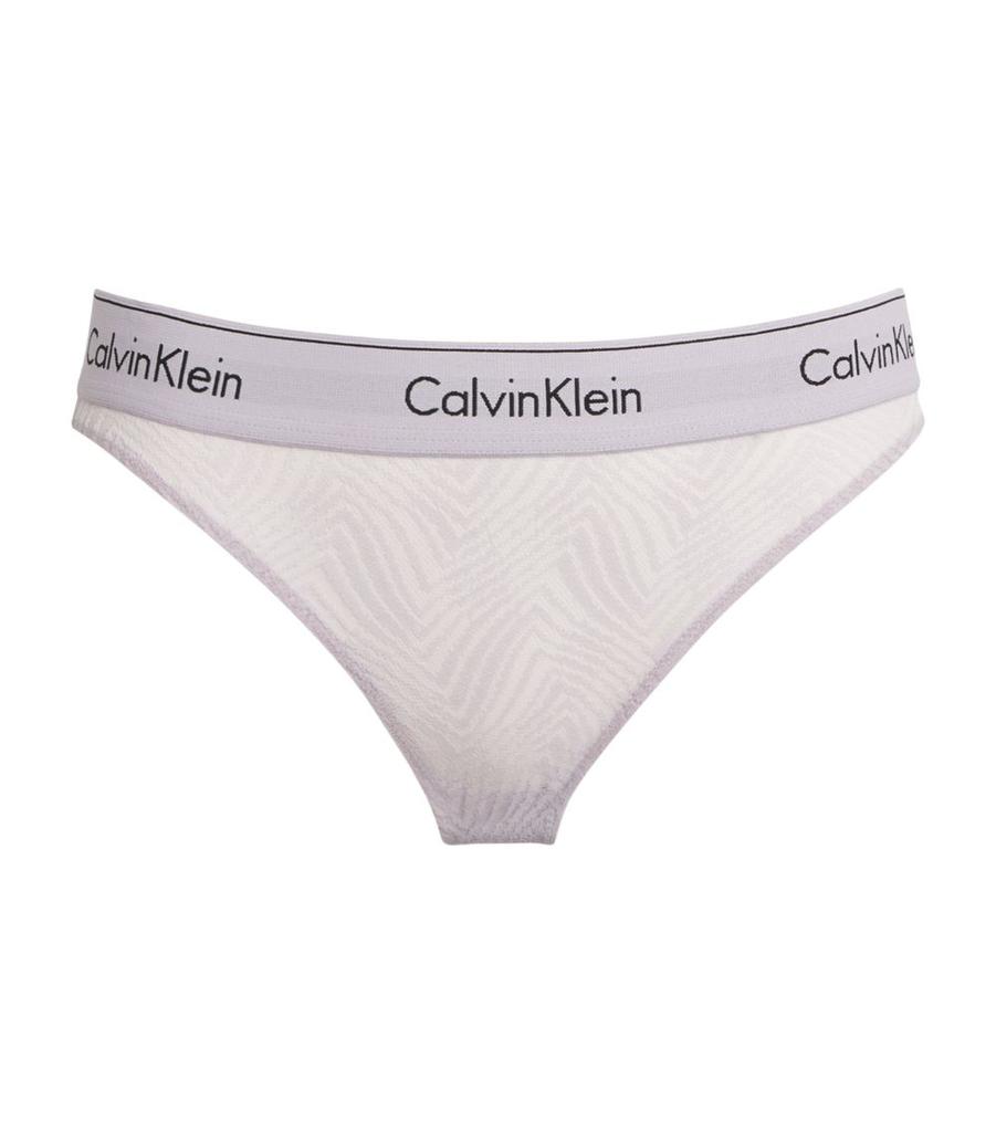Calvin Klein Modern Lace Semi-Sheer Bikini Briefs