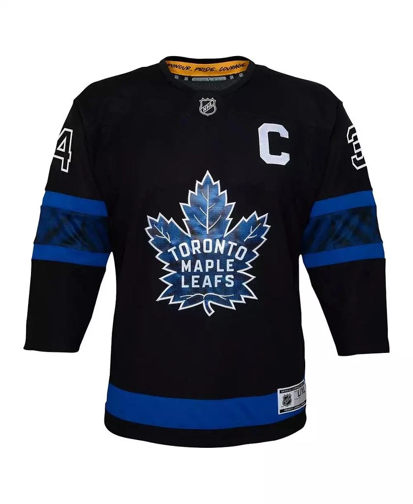 Outerstuff Big Boys and Girls Auston Matthews Black Toronto Maple Leaf's Alternate Premier Player Jersey 2