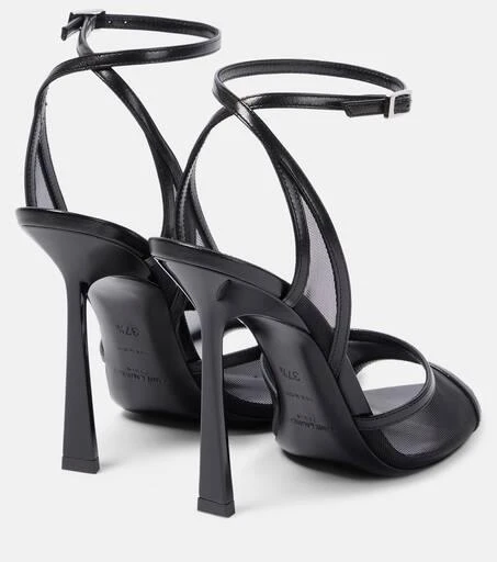 Yves Saint Laurent Missy 110 leather-trimmed mesh sandals 3