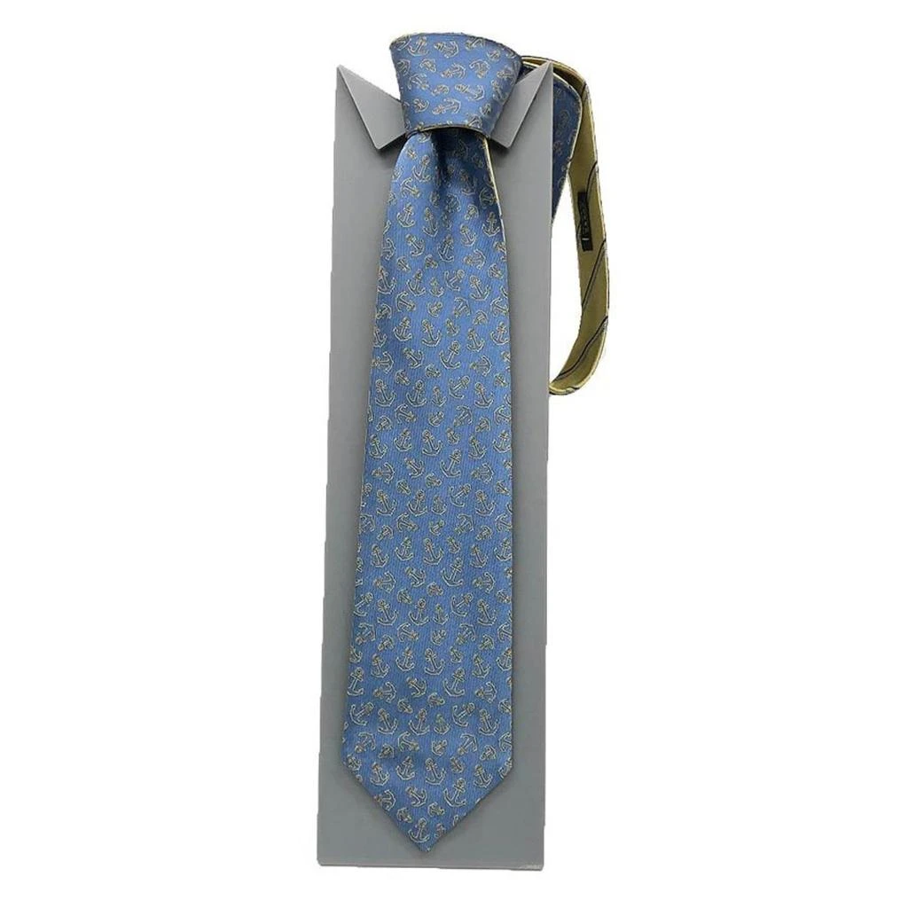 BVLGARI blue Silk Cravat (Pre-Owned) 2