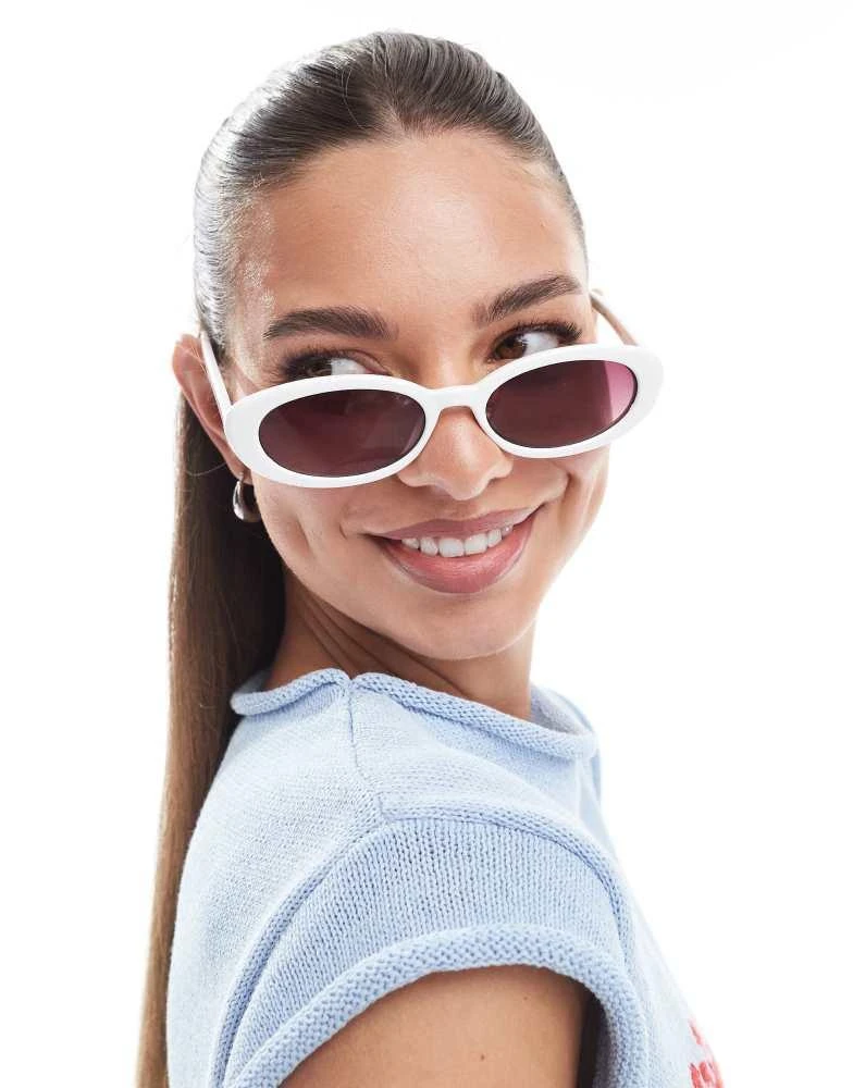 Cotton:On Cotton On ophelia oval sunglasses in ecru 1