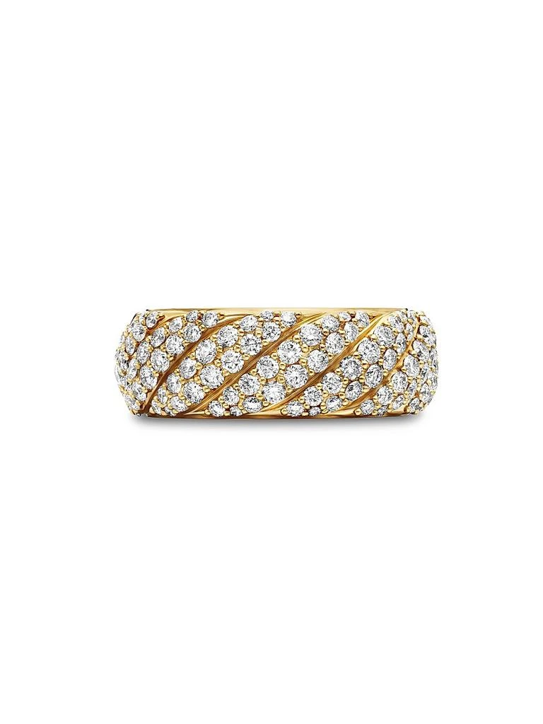 David Yurman Sculpted Cable Band Ring in 18K Yellow Gold 4