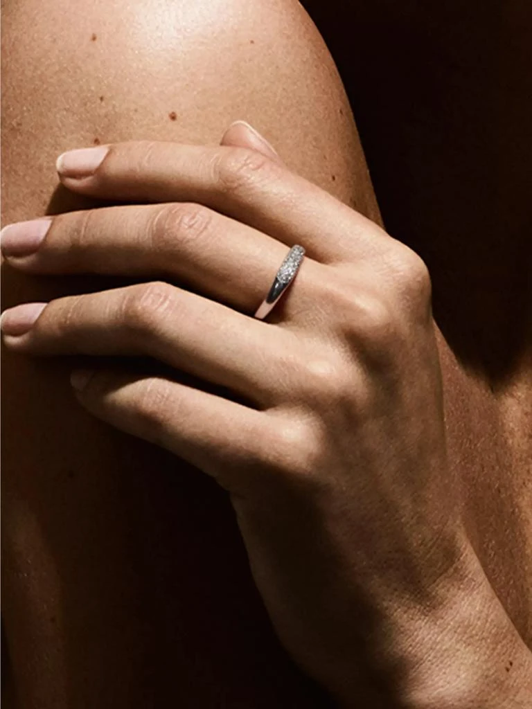 Ippolita Stardust Sterling Silver & Diamond Squiggle Ring 3