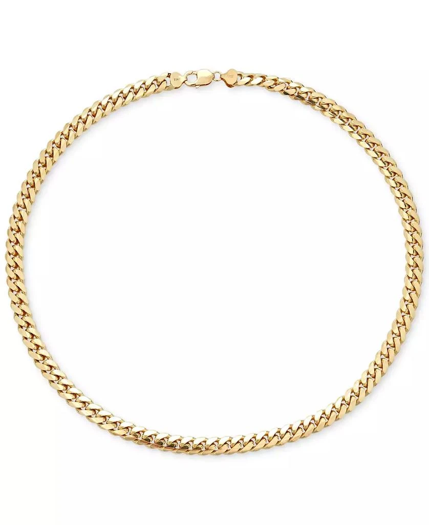 Macy's Men's Solid Cuban Link Bracelet in 14k Gold-Plated Sterling Silver 3