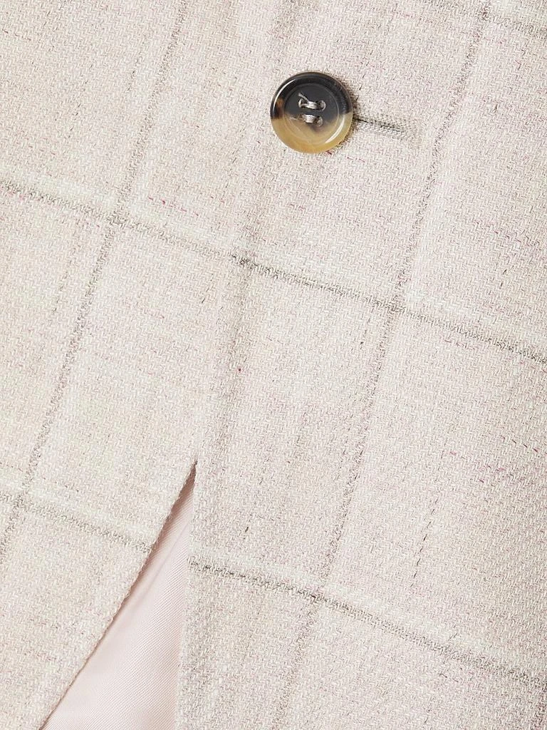 Canali Windowpane Linen-Wool Sportcoat 6