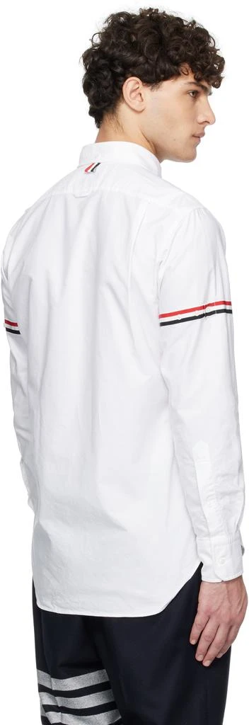 Thom Browne White Striped Grosgrain Armband Classic Shirt 3