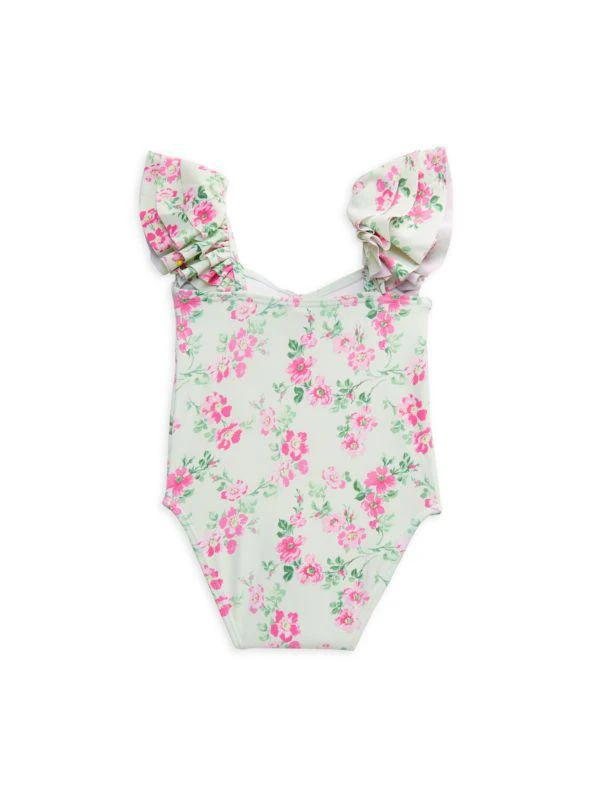 Janie and Jack Baby Girl's & Little Girl's Floral One Piece Swimsuit 2