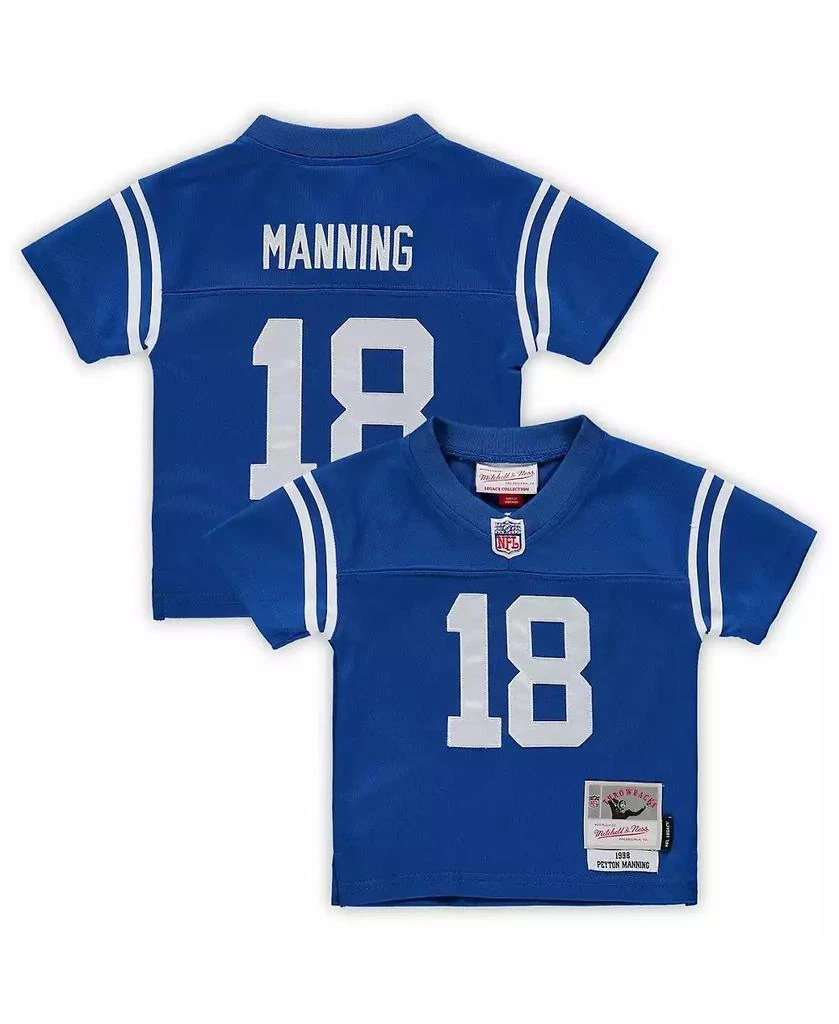 Mitchell & Ness Infant Boys and Girls Peyton Manning Royal Indianapolis Colts 1998 Retired Legacy Jersey 2