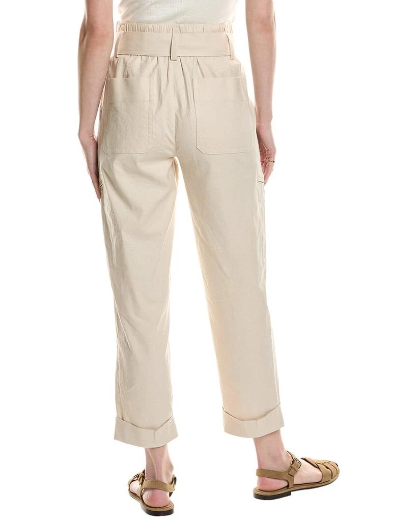 Vince Belted Linen-Blend Pant 2