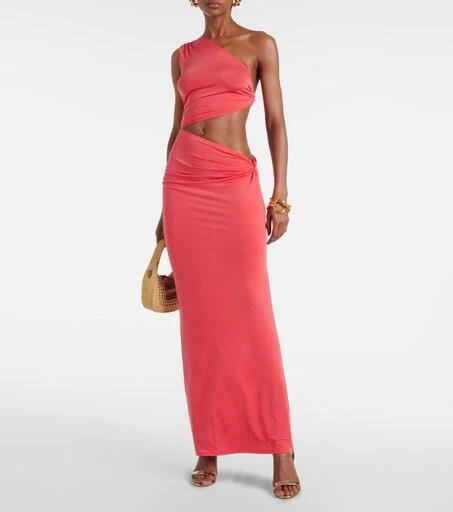 jazz sequin halter dress in silver Burgundy Silver Sequinned Halter Mini Dress - Silver main image 0