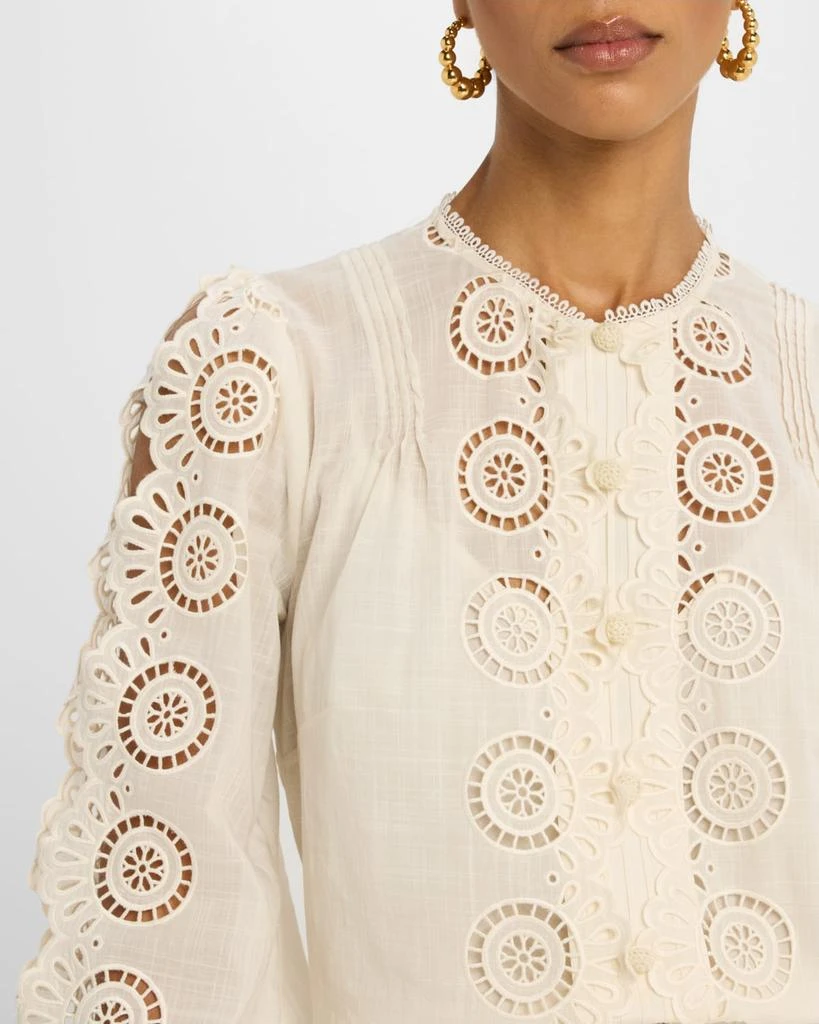 Zimmermann Lucky Embroidered Blouse 5