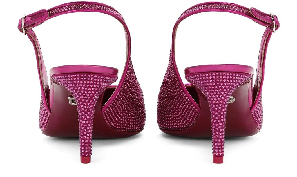 Dolce & Gabbana Satin and rhinestone slingbacks 4