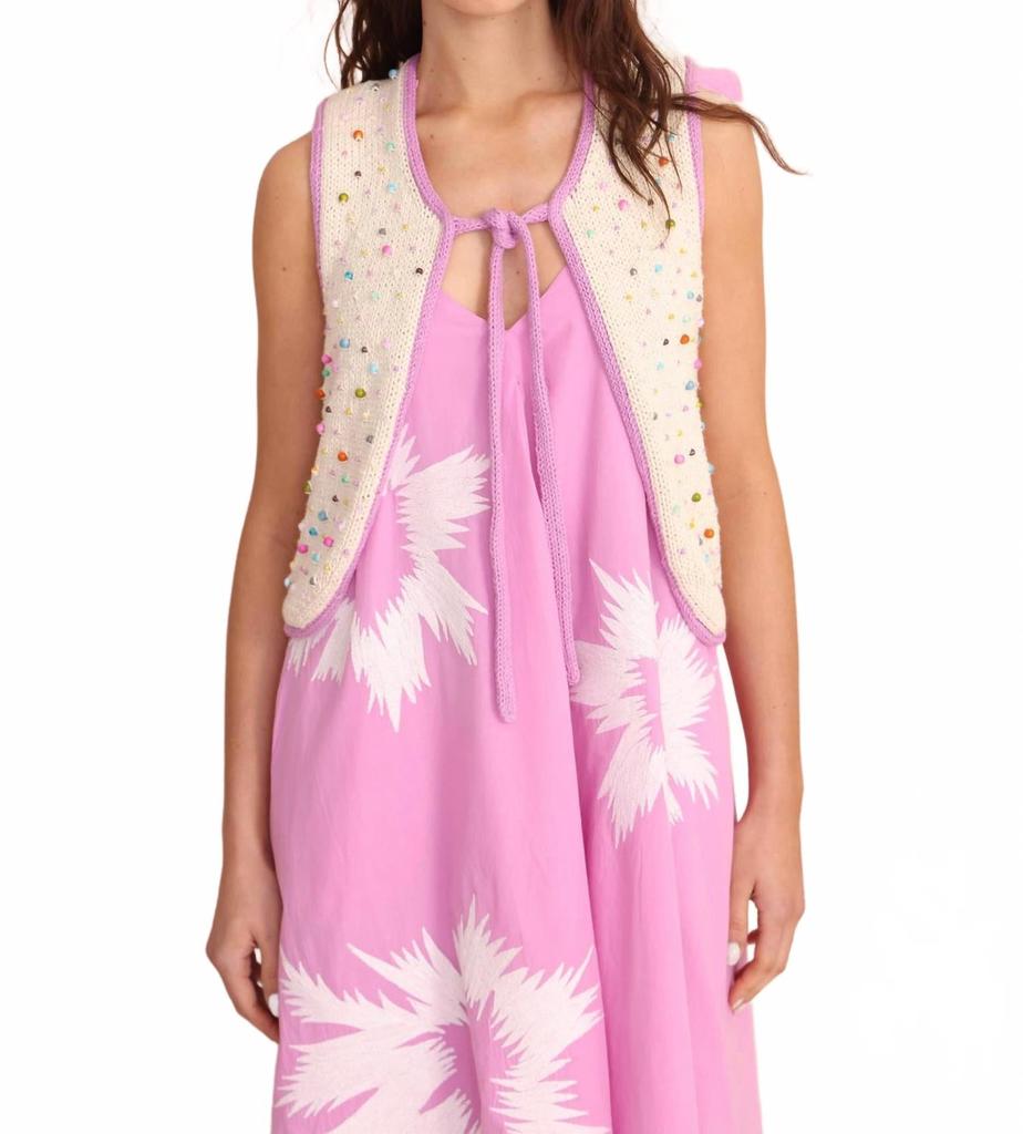 Vero Alfie Doll Vest In Ecru