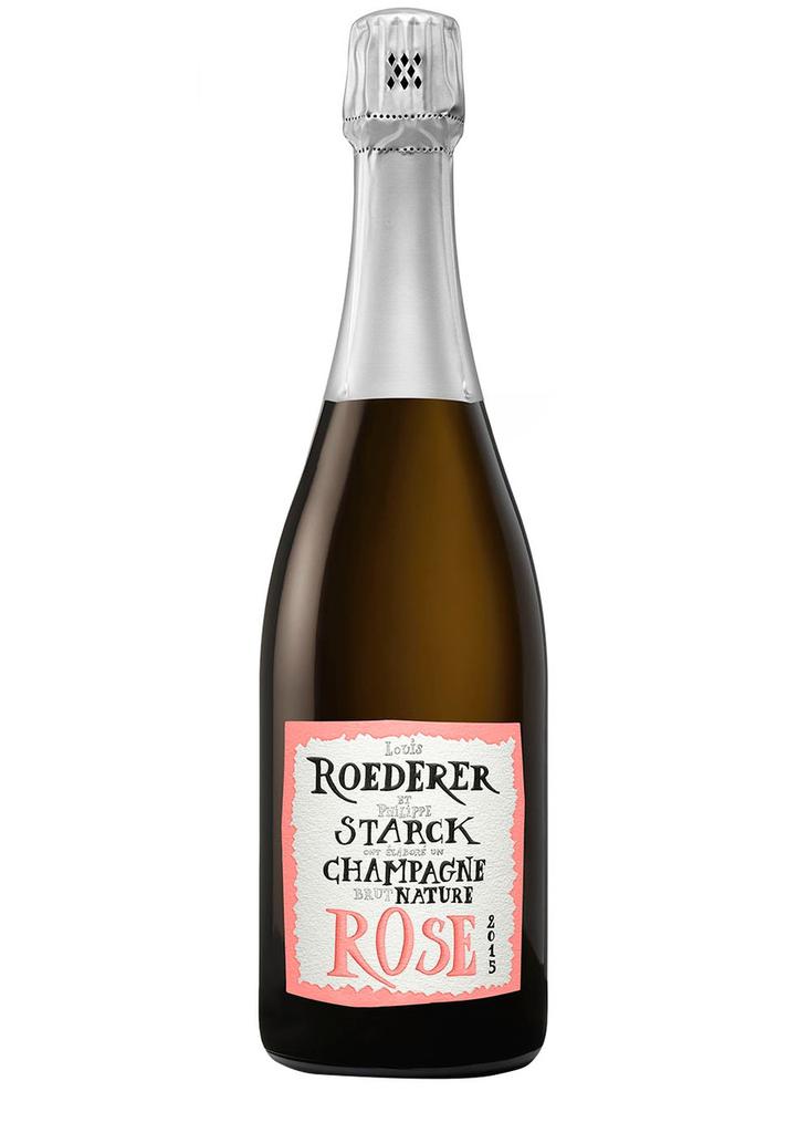 Louis Roederer Philippe Starck Brut Nature Rosé Champagne 2015