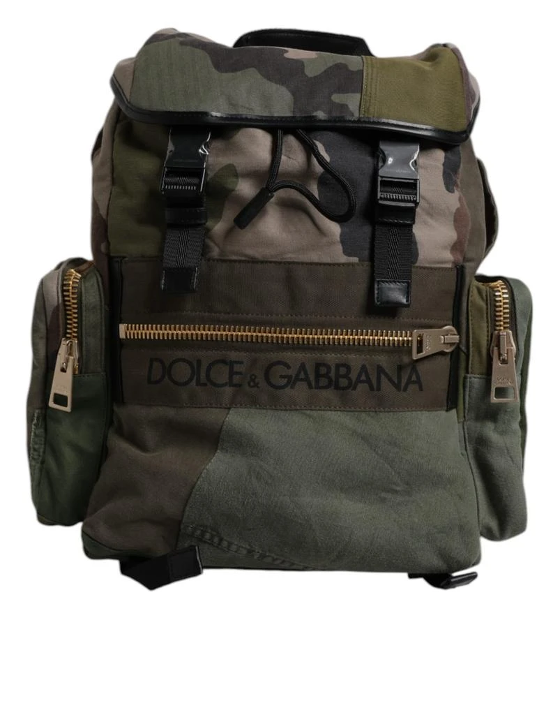 Dolce
Gabbana Military Patchwork Travel Backpack Men
s Bag