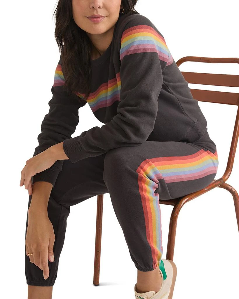 Marine Layer Anytime Rainbow Striped Sweatpants 4