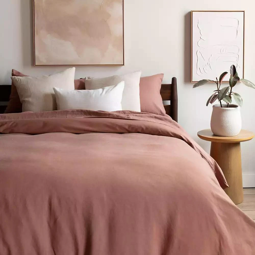 Bokser Home French Linen and Cotton Duvet 
Sham Set - 3