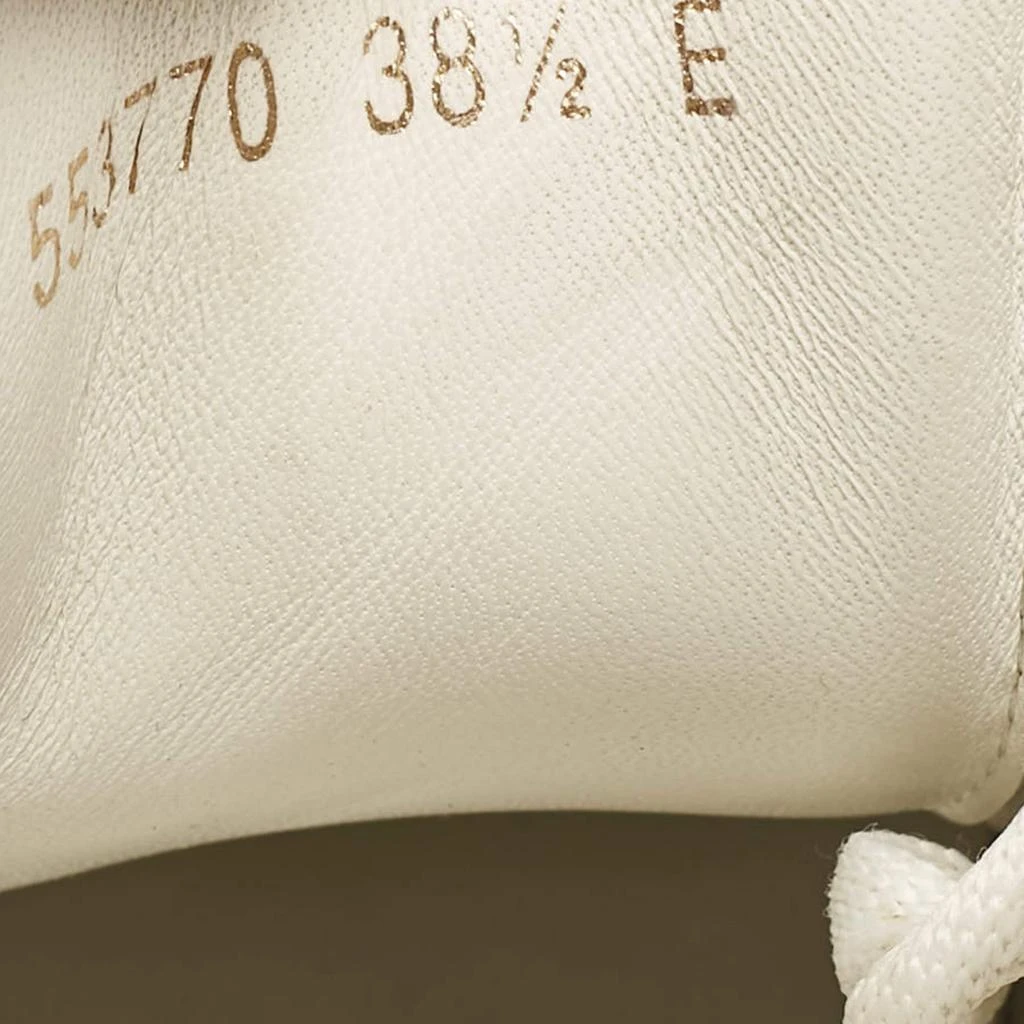 Alexander McQueen Alexander McQueen White Leather and Suede Oversized Lace Up Sneakers Size 38.5 7