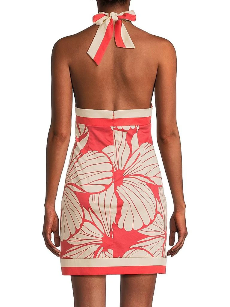 Hutch Baker Hibiscus Halter Minidress 5
