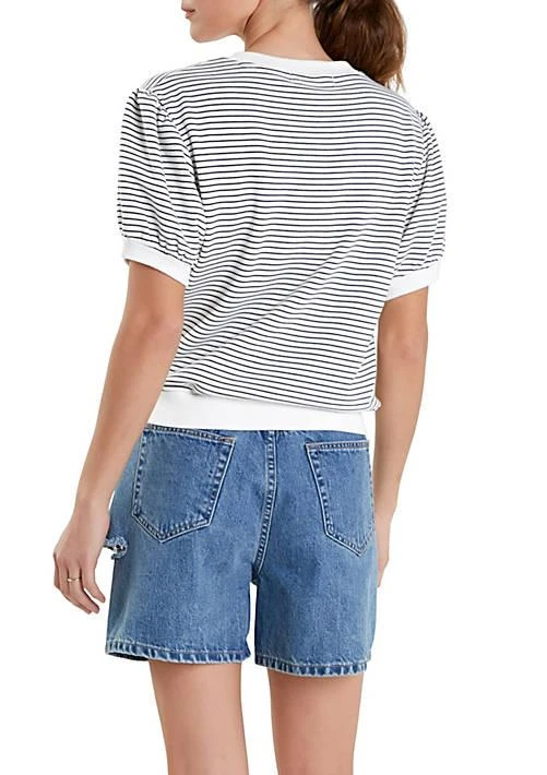 English Factory Factory Stripe Terry Puff Sleeve Sweatshirt 2