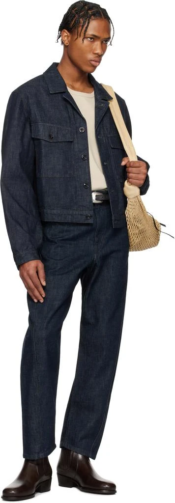 Lemaire Blue Trucker Denim Jacket 4