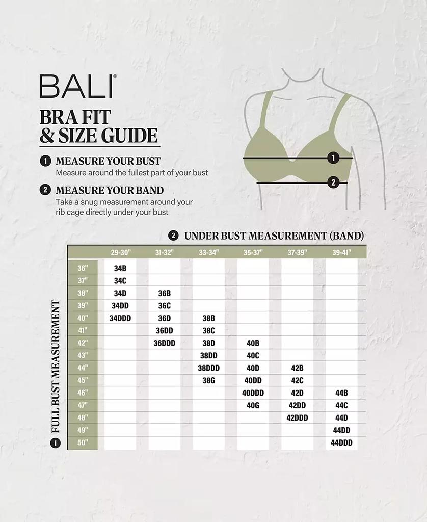 Bali Women's Lace Desire 2-Ply Underwire Comfort Bra 6543