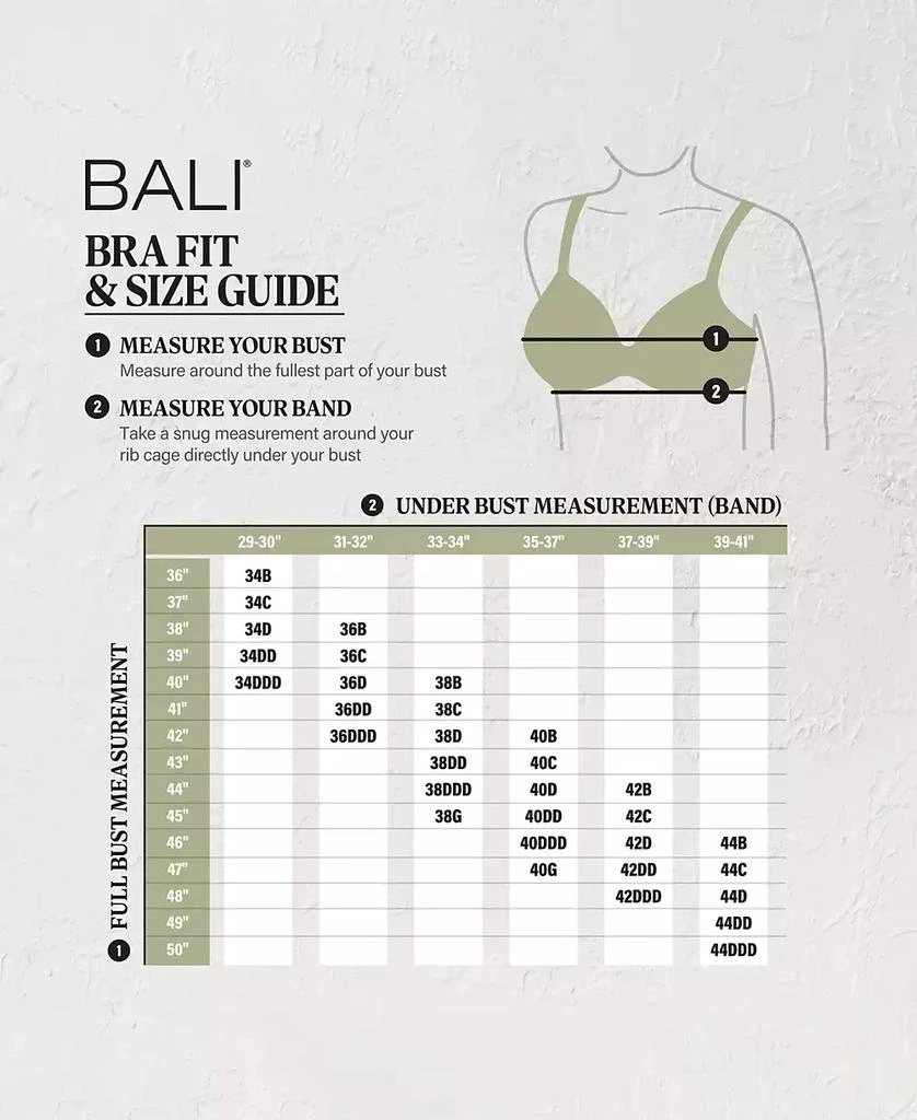 Bali Women's Lace Desire 2-Ply Underwire Comfort Bra 6543 2