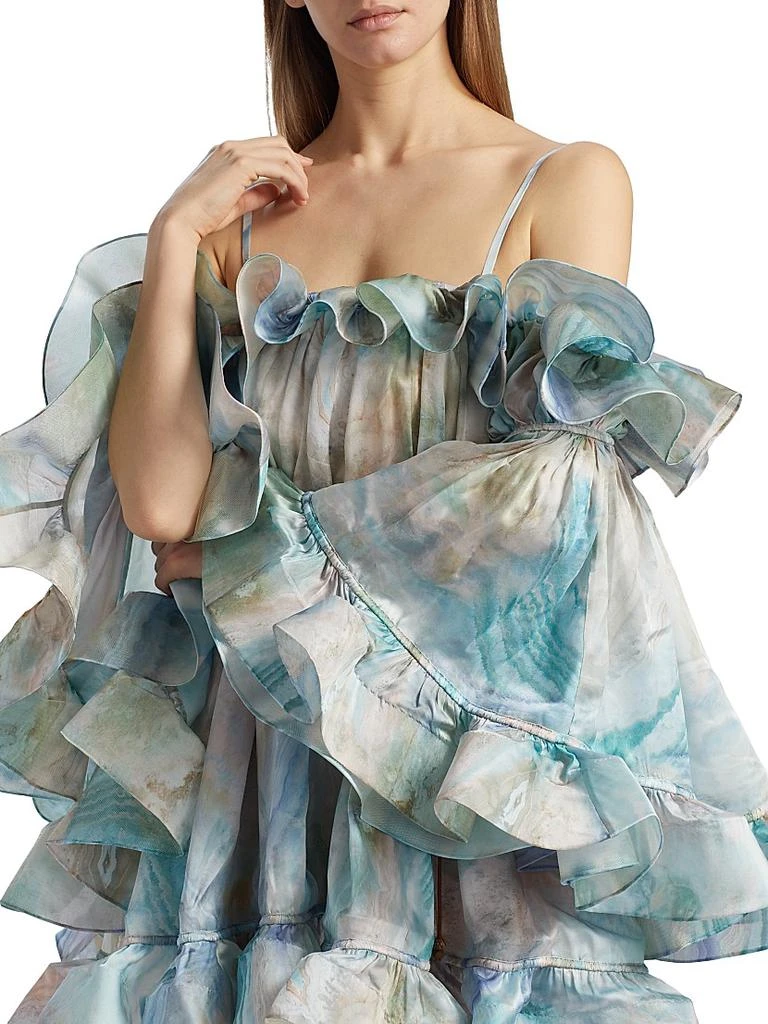 Zimmermann ​Illuminate Flounce Minidress 7