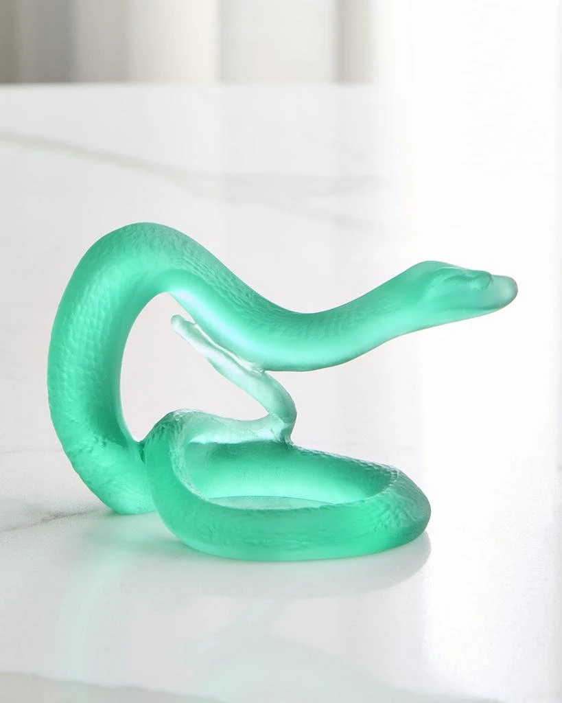 Daum Horoscope Snake Leaded Crystal Statue 2