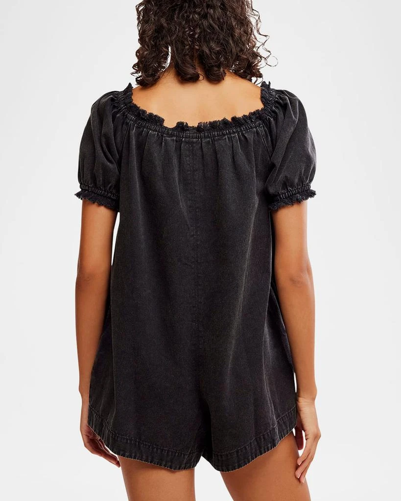 Free People We The Free Daisy Denim Babydoll Romper 3