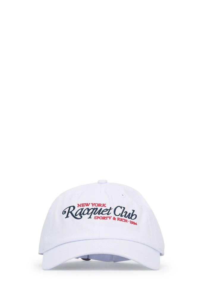 Sporty & Rich Sporty & Rich Logo Embroidered Curved Peak Cap 1