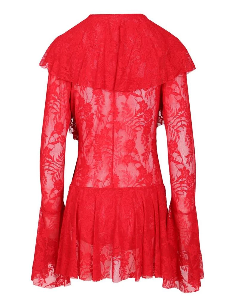 Shop Norma Kamali Laced Deep-V Ruffled Mini Dress on Sale at BeyondStyle   Get 40% Off Norma Kamali Laced Deep-V Ruffled Mini Dress with Limited-Time  Flash Deals, Exclusive Discounts, and Special Offers.