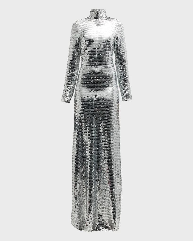 Simon Miller Sequin Sculpty High-Collar Maxi Dress 1