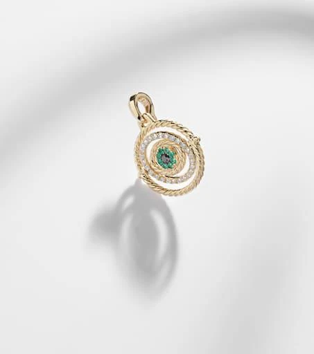 David Yurman Evil Eye 18kt gold (750/1000) necklace with emeralds and diamonds 5