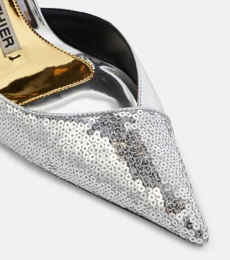 Alexandre Vauthier Sequined 105 slingback pumps 6