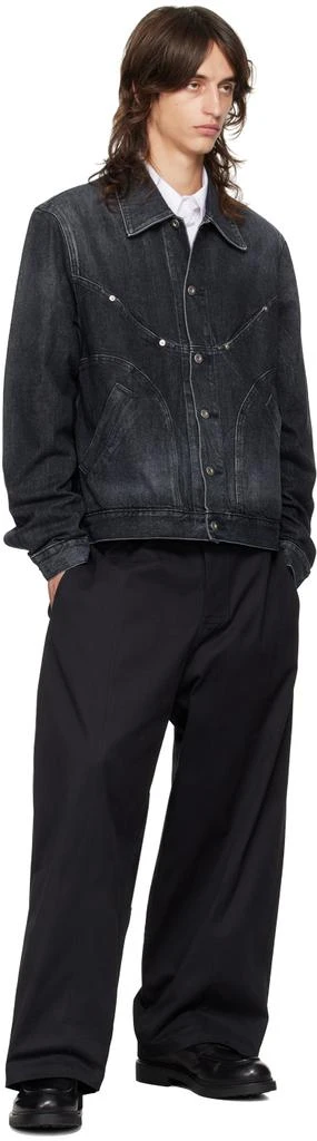 SAGE NATION Black Welt Trousers 4