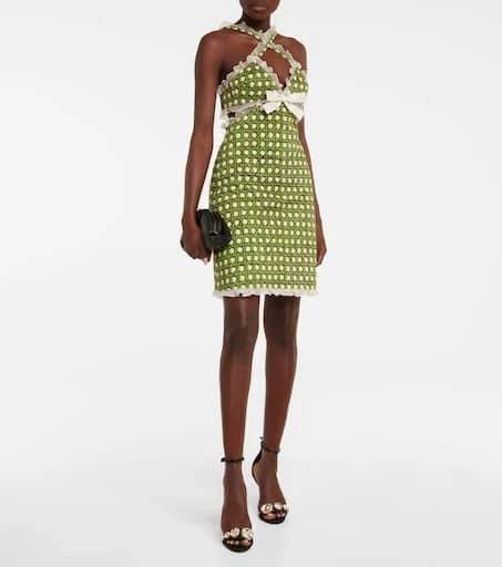 Giambattista Valli Printed gabardine cutout minidress 2
