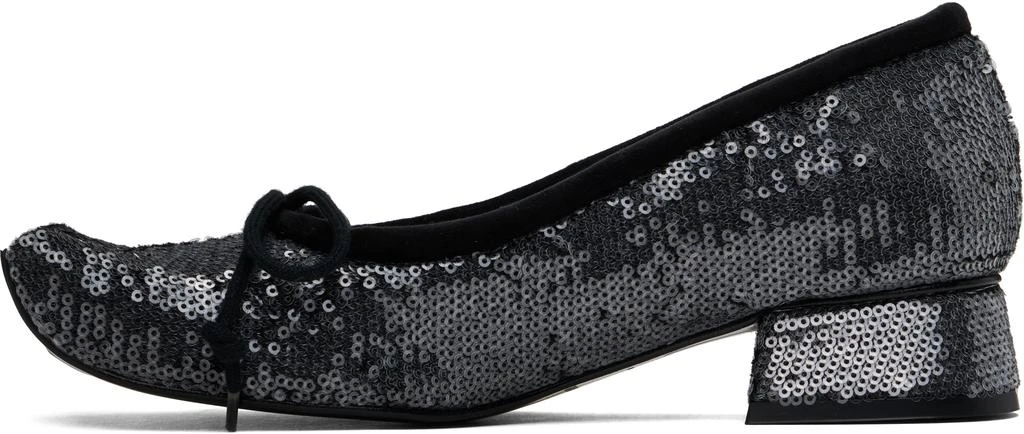 PAULA CANOVAS DEL VAS Black Diablo Ballerina Flats 3