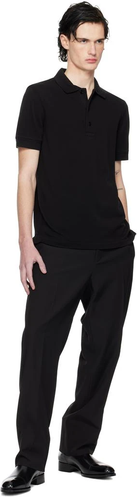 Tom Ford Black Three-Button Polo 4