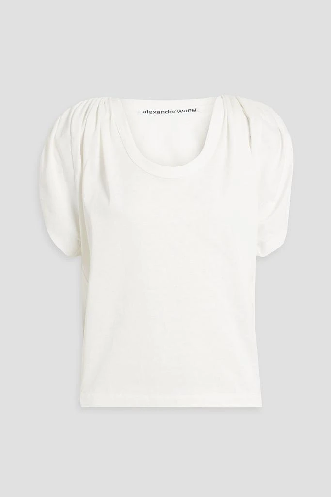 Alexander Wang Ruched cotton-jersey top 1