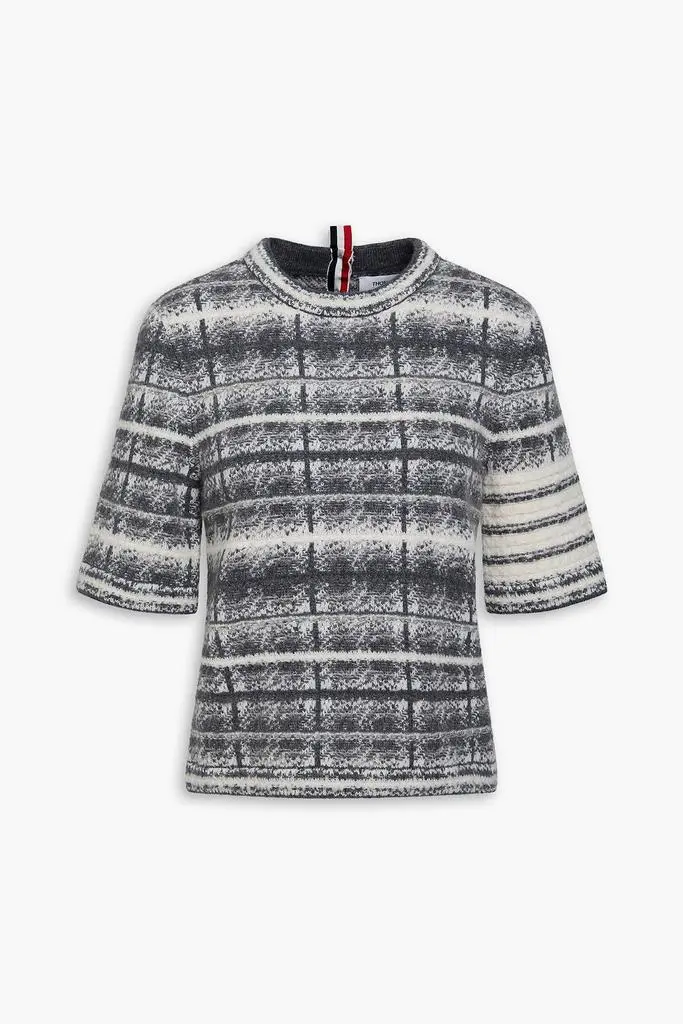 Thom Browne Jacquard-knit wool-blend sweater